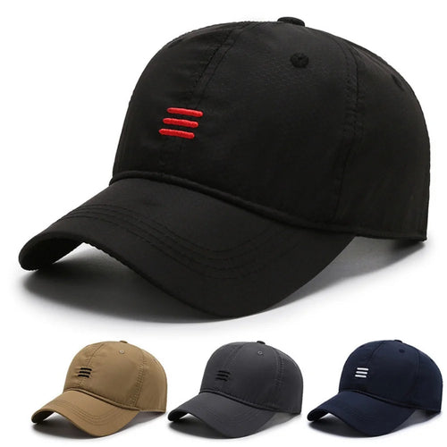 Simple Embroidery Quick Drying Hat Summer Outdoor Sport Baseball Cap