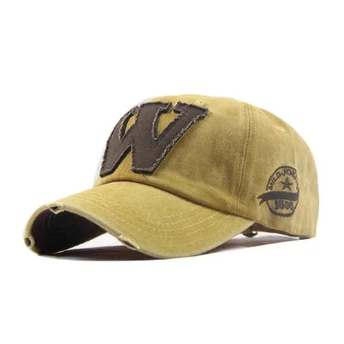 Embroidery Letter W Baseball Cap Snapback Caps