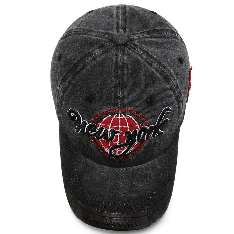 New Distressed Cotton Washed Baseball Cap Korean Outdoor
