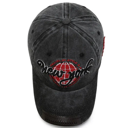 New Distressed Cotton Washed Baseball Cap Korean Outdoor