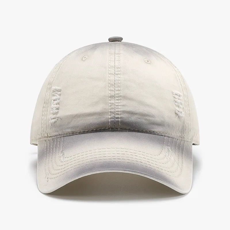 New Style Plain Washed Soft-Top Men's Large Head