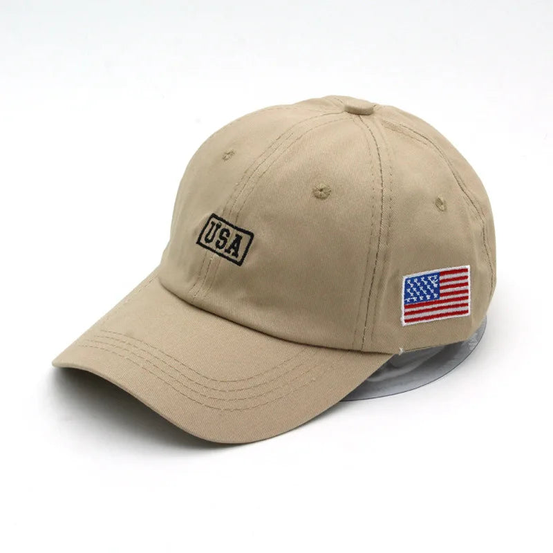 New Simplicity Hats American Flag USA Letters Embroidery Baseball Caps Men And Women