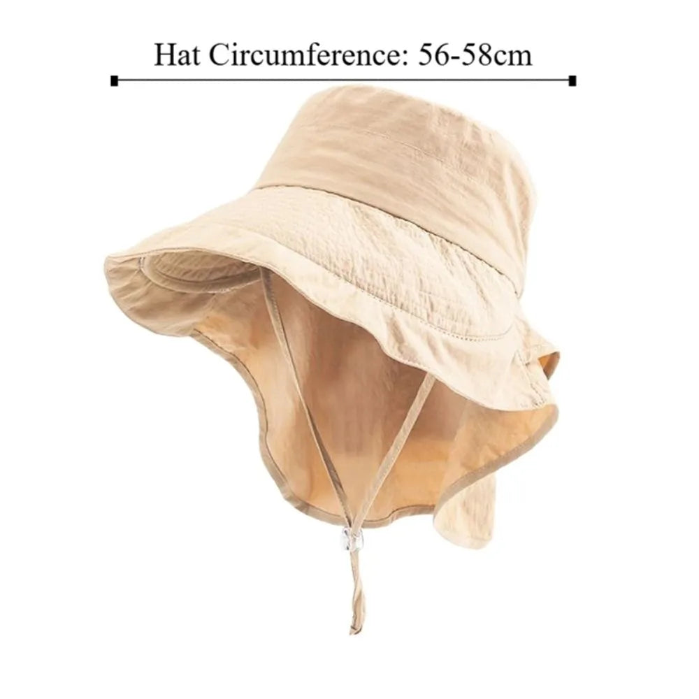 Gifts Adjustable Women's Sun Hat Neck Protection