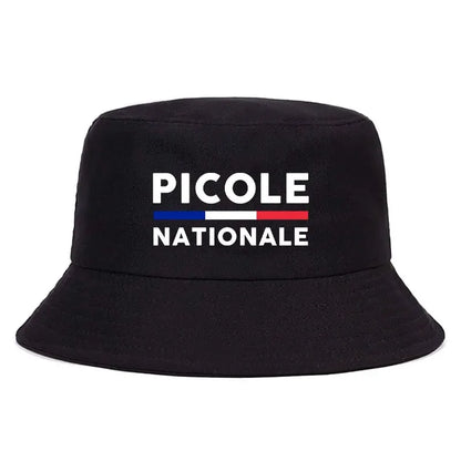 Summer Picole Nationale Reversible Bucket Hats Men Women Cotton Fisherman Cap