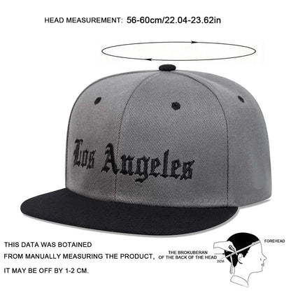 Unisex Los Angeles Embroidery Hip-Hop Hats Spring Autumn Adjustable