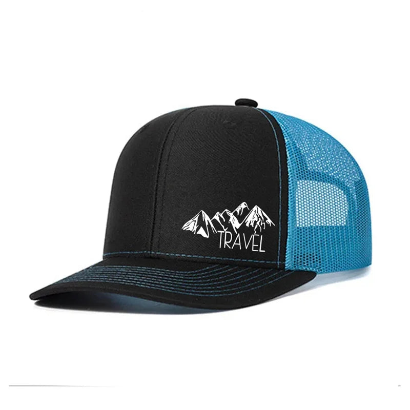 Unisex Summer Printed Hill Baseball Cap for Men Women