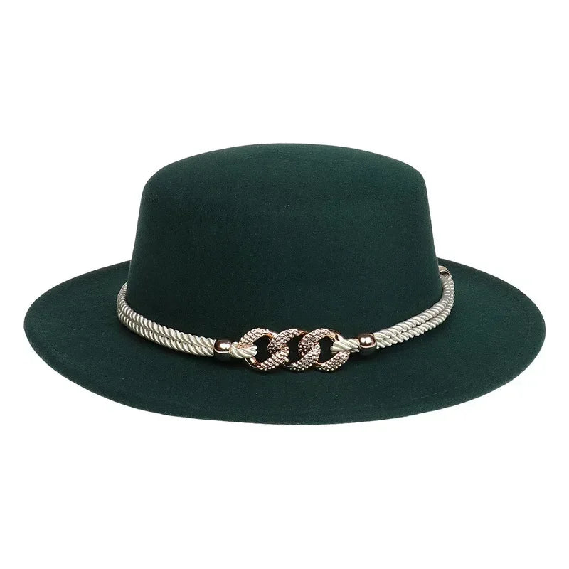 Unisex British Style Lightweight Felt Fedora Jazz Trilby Hat