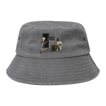Men Women Distressed Denim Sun Hat  Bob Hat Fishing Cap Hiking