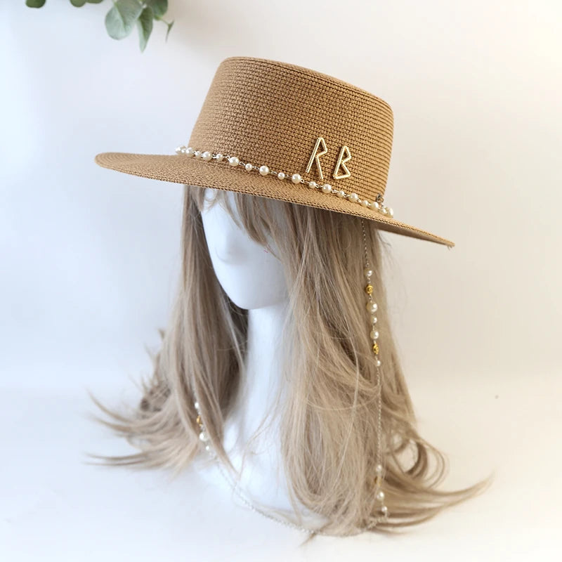 New Women Summer Hats Straw Sun Hat Panama Elegant Straw Fedoras