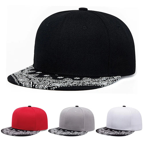 2025 Fashion New Flat Edge Hat Cashew Flower Hat