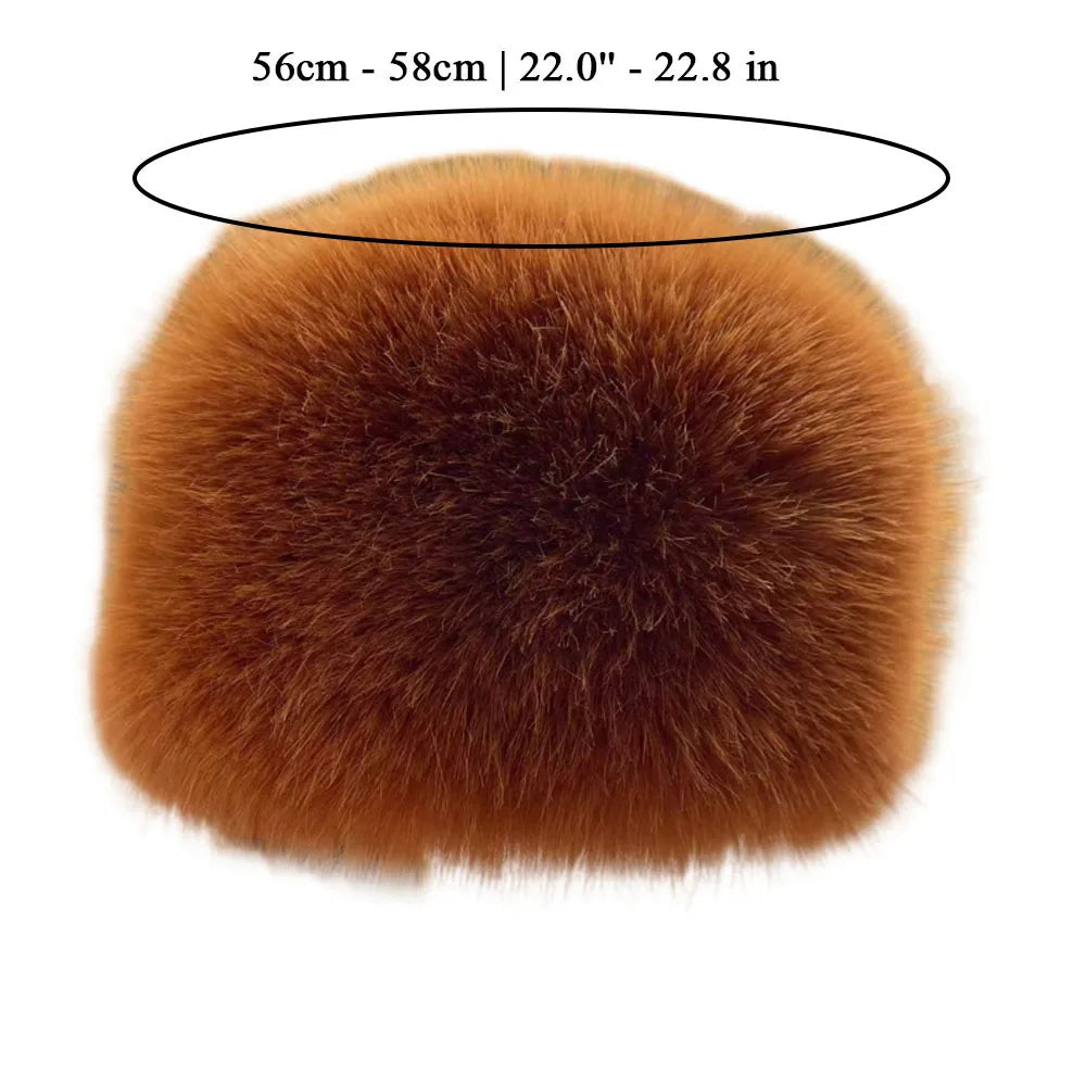 Imitation Fur Hat Women Warm Snow Ski Cap