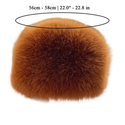Imitation Fur Hat Women Warm Snow Ski Cap