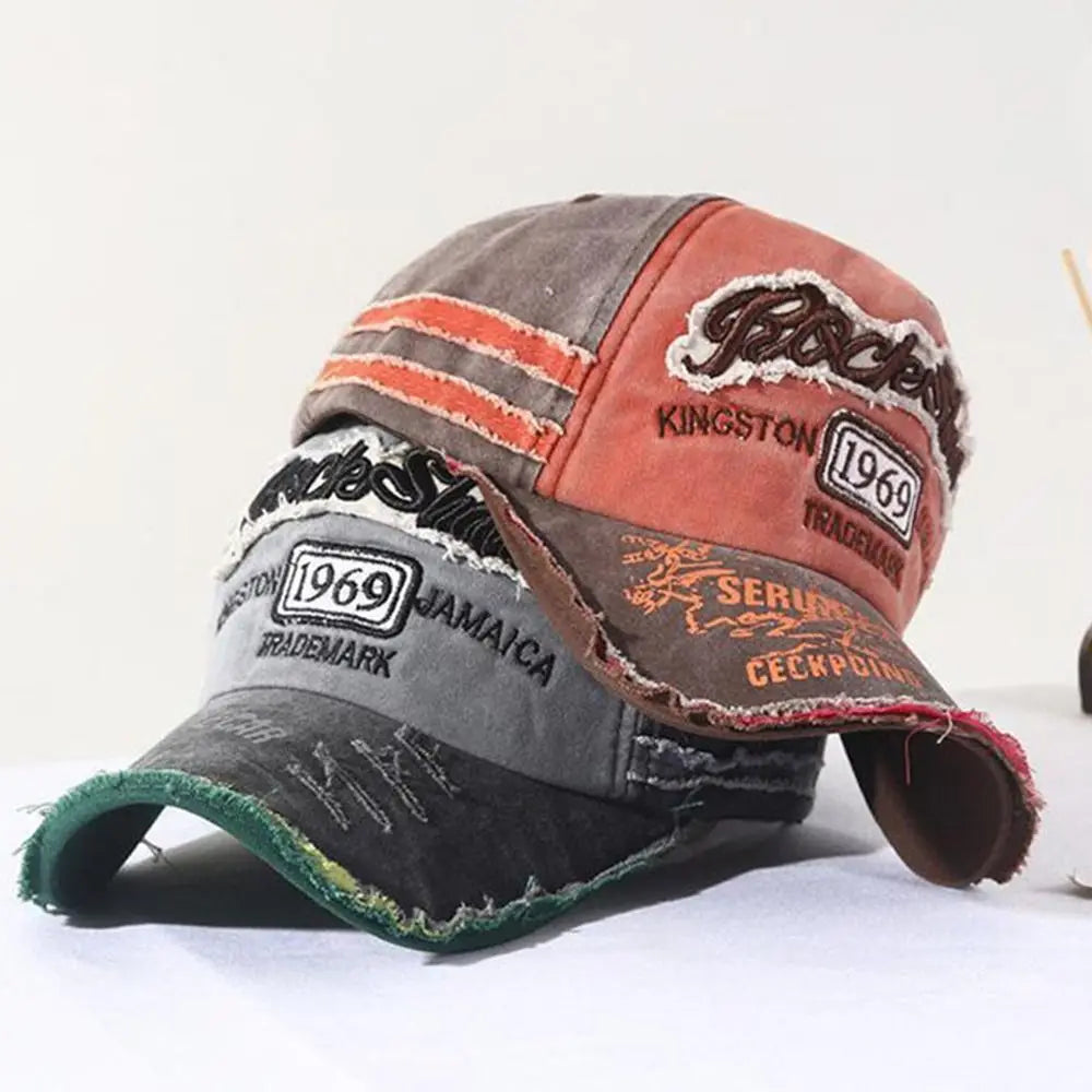 Sunscreen Hats Distressed Faded Cap Embroidery Baseball Caps