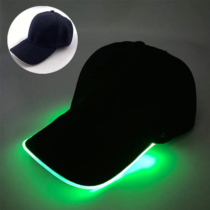 Adult Hat Led Optical Fibre Cap Hip Hot Hat Night Club Concert Masquerade