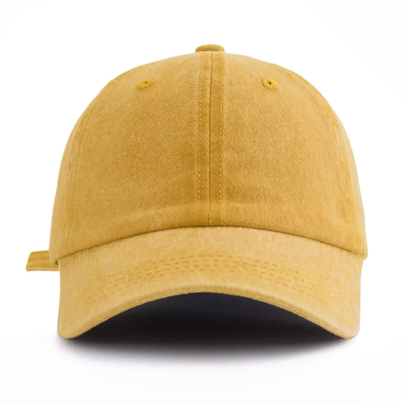 1pc Solid Color Washed Baseball Cap For Adults,  Minimalist Retro Style Casual Soft