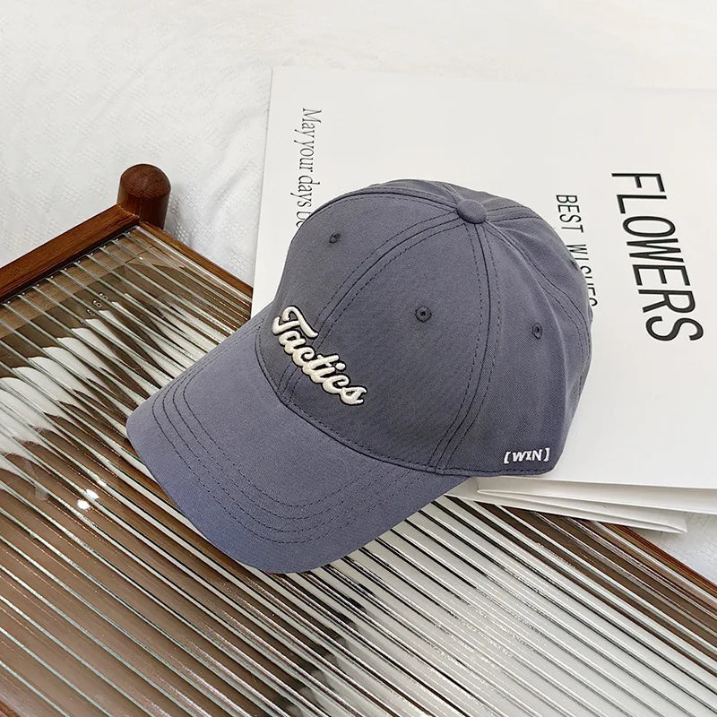Unisex Baseball Cap Autumn Fashion Embroidery Letter Couple Sun Hat Trendy Outdoor Sports