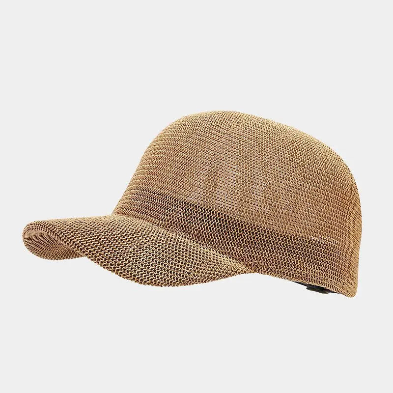 2024 New Summer Breathable Straw Baseball Cap Men