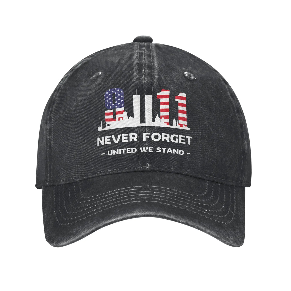 Never Forget September 11 2001 Memorial Day American Flag Casual Baseball Cap