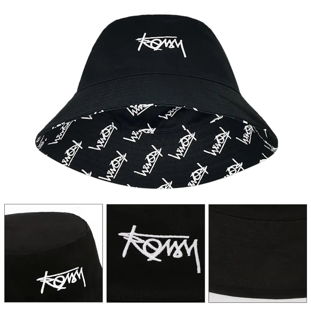 Summer Basin Cap Hip Hop Hat Double Sided Bucket Hat Fishing Fisherman Hat Pattern Packable Sun Protection