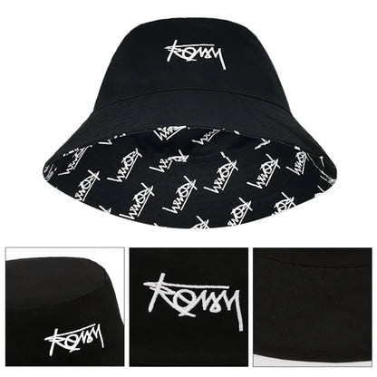 Summer Basin Cap Hip Hop Hat Double Sided Bucket Hat Fishing Fisherman Hat Pattern Packable Sun Protection