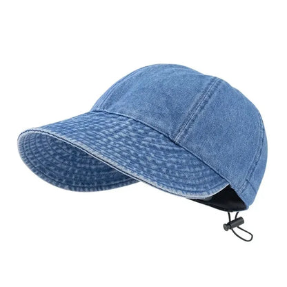 Foldable Wide Brim Sun Hat Drawstring Adjustable