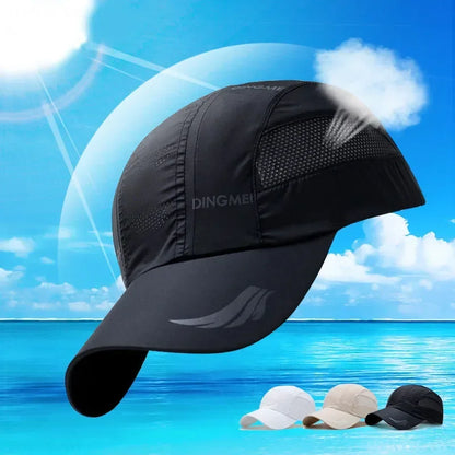 Summer Brand For Men Sports Running Sweat Baseball Cap Male Canada Golf Quick Dry Women Kpop Solid Snapback Bone Mesh Hat