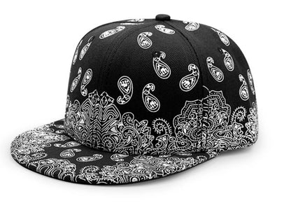 Unisex Printed Hip-Hop Flat Edge Baseball Cap Casual Dance Performance Hat for Men And Women