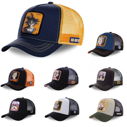 Dragon Ball Son Goku Cap Summer Travel Peaked Cap Men's Embroidery Hip-Hop Cap