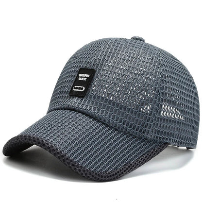 Men's Mesh Baseball Cap Breathable Summer Caps Dad Hat Outdoor Fishing Hats