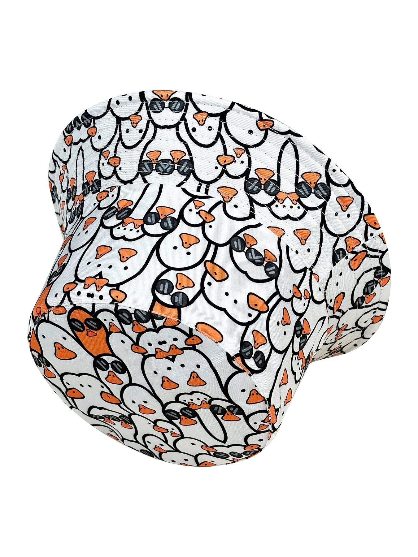 Fashionable Little White Goose Bucket Hat Suitable for Outdoor Activities, Multifunctional Fisherman Hat Suitable for Both Men and Women