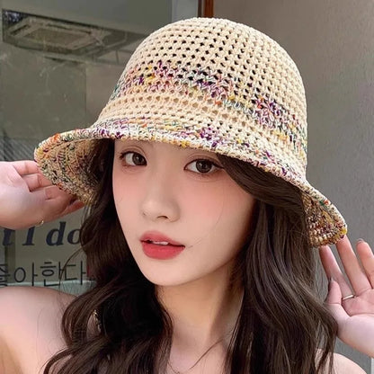 Hook Woven Sun Hat, Large Brim Sun Protection Straw Hat