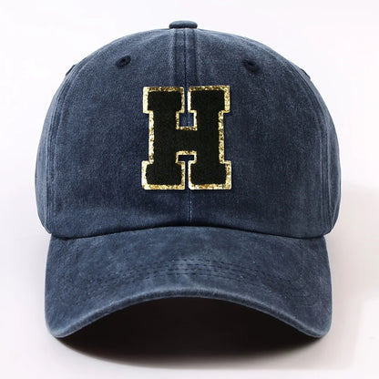 Fashionable 26 Letter Stick Label Hip-Hop Baseball Cap Hat for Men and Women