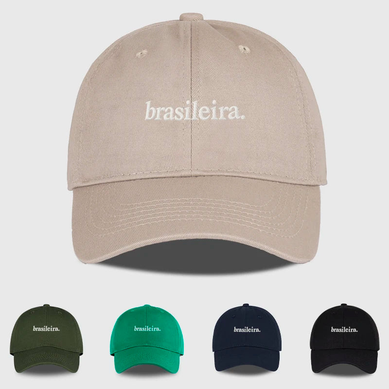 "Brasileira" Embroidered Multi-color Baseball Cap For Men Women
