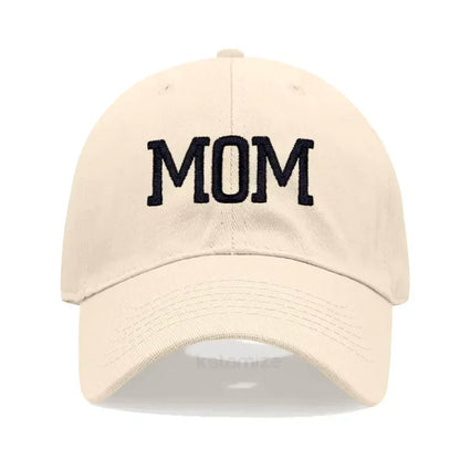 DAD MOM Embroidery Pure Cotton Baseball Cap Fashion Sport Golf Caps Sun Hat