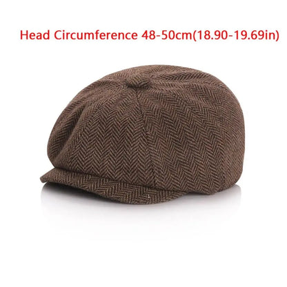 New Tweed Kids Beret Cap Vintage Style Cute Retro Newsboy Hat