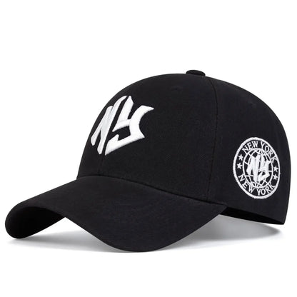 Unisex NY Letter Embroidery Baseball Caps Spring Autumn