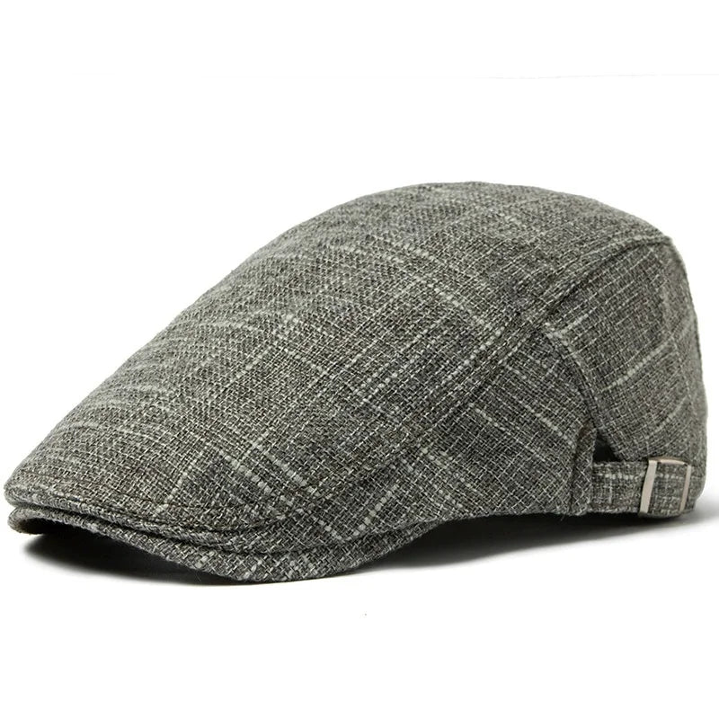 Men's And Women's Cotton And Linen Beret Breathable Summer Cap
