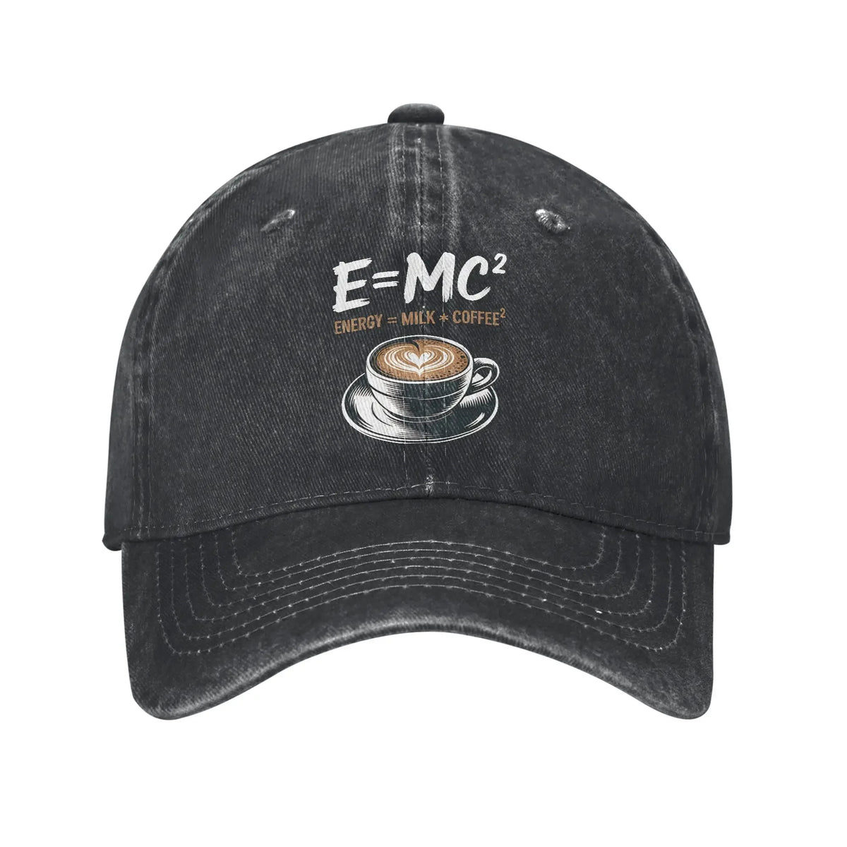 Energy Equals Coffee Baseball Caps