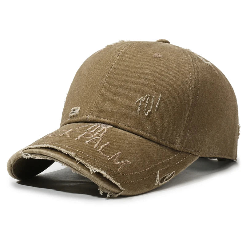 Spring–Autumn Faded Distressed American-Style Washed Cap