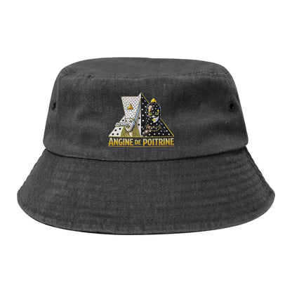 Street Angine De Poitrine Wearing Faces Band Bucket Hat