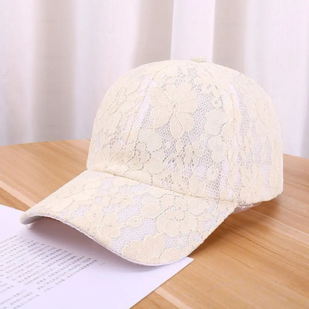 Fashion Breathable Floral Lace Baseball Cap