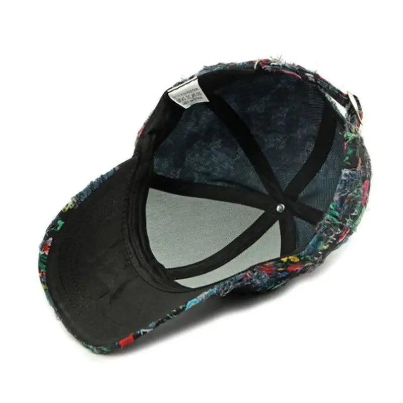 Spring And Summer Polyester Print Casquette Baseball Cap