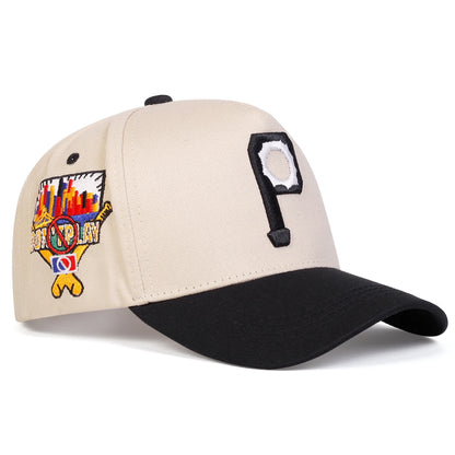 Unisex Personalized P Letter Embroidery Baseball Caps Spring Autumn