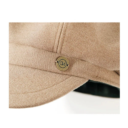 Octagonal Hat Beret Hat Y2k Korean Style
