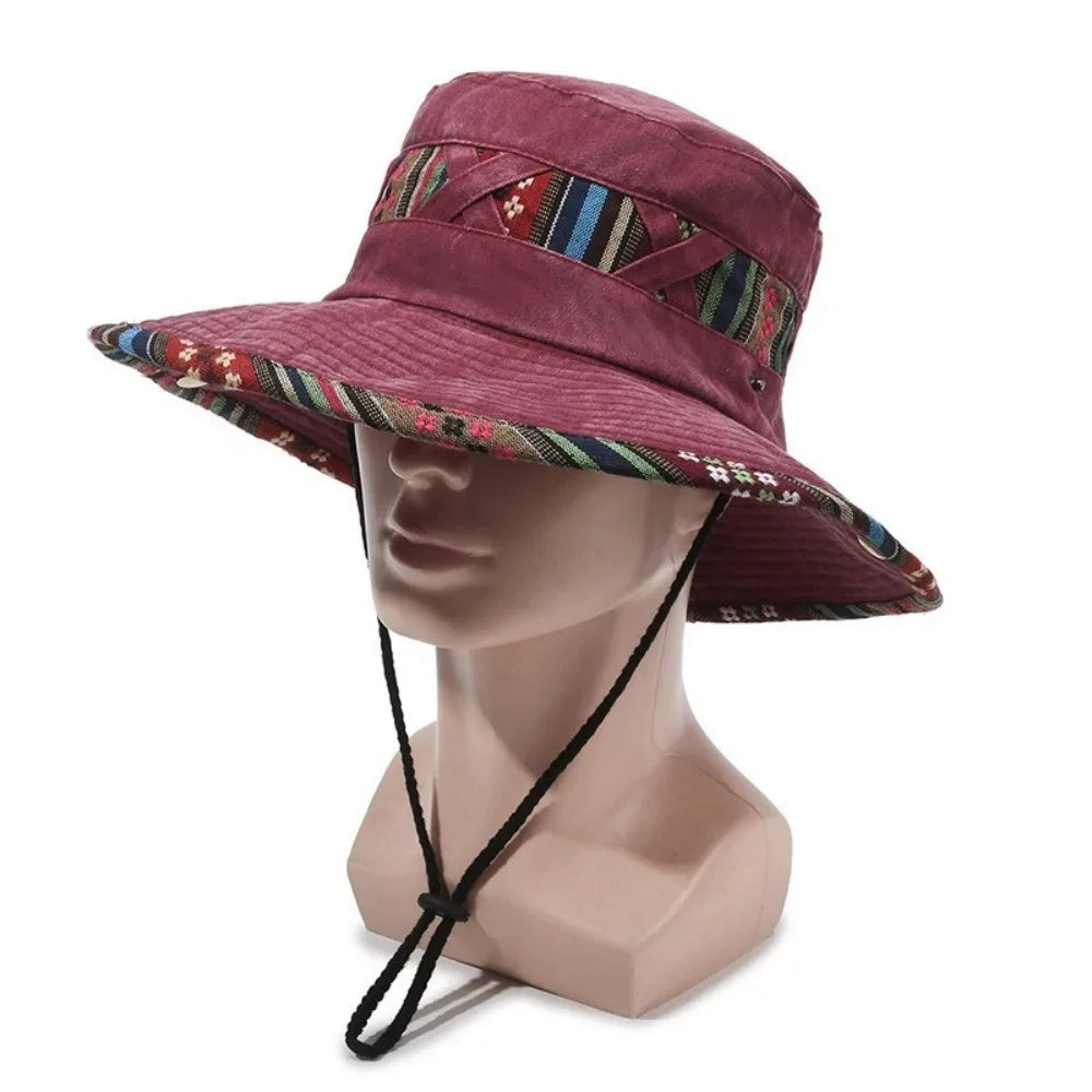 Gifts Ethnic Style Fisherman's Hat Retro Adjustable Hiking Cap