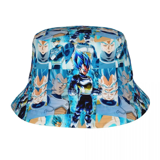 Street Dragon Vegeta Blue Ball Anime Bucket Hat Teen