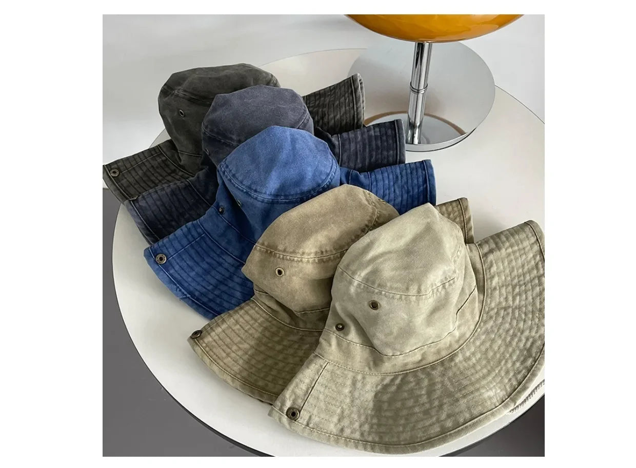 2024 Newest Custom Logo Cotton Outdoor Travel Sun Cap