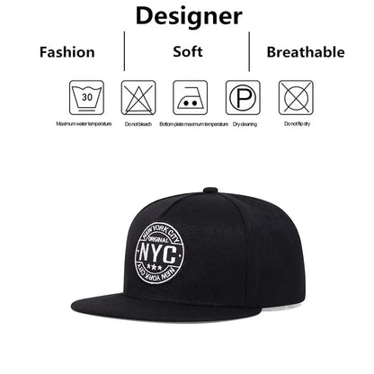 Unisex New York City Letter Embroidery Hip-hop Hats Outdoor