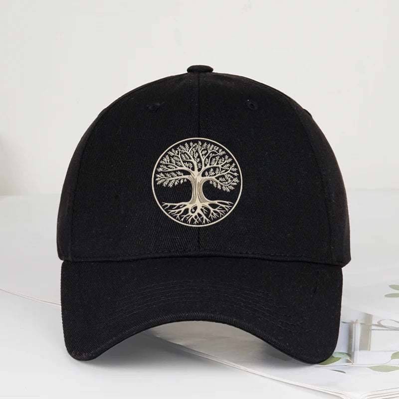 Spiritual Tree of Life Printed Soft-Peak Baseball Cap
