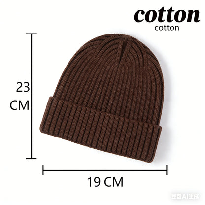 Autumn  Winter Short Warm Melon Hat Men